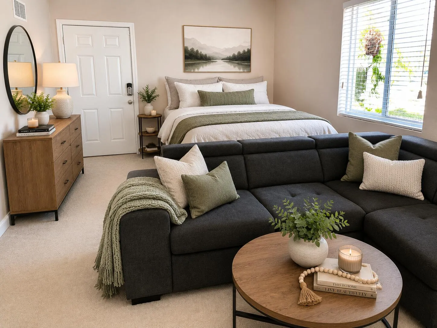 Virtually Staged 3rd Bedroom.