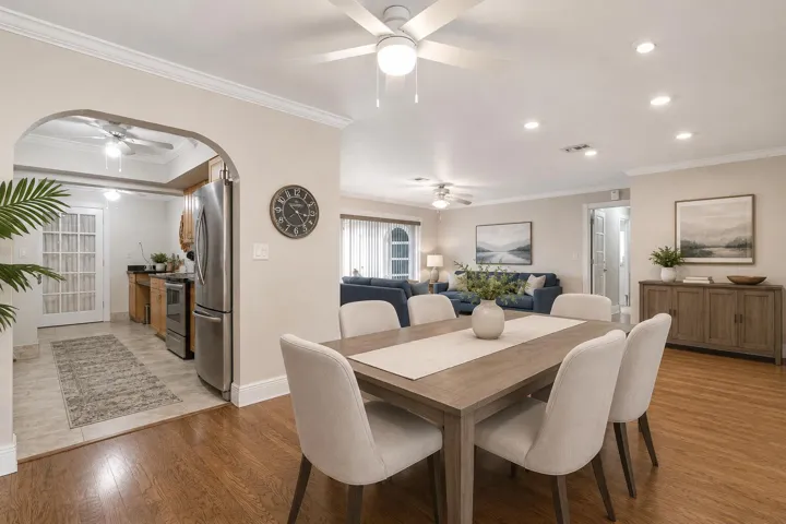 Virtually Staged Dining Area