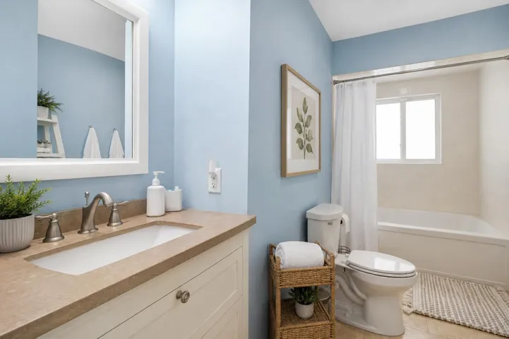 Virtually Staged Guest Bath
