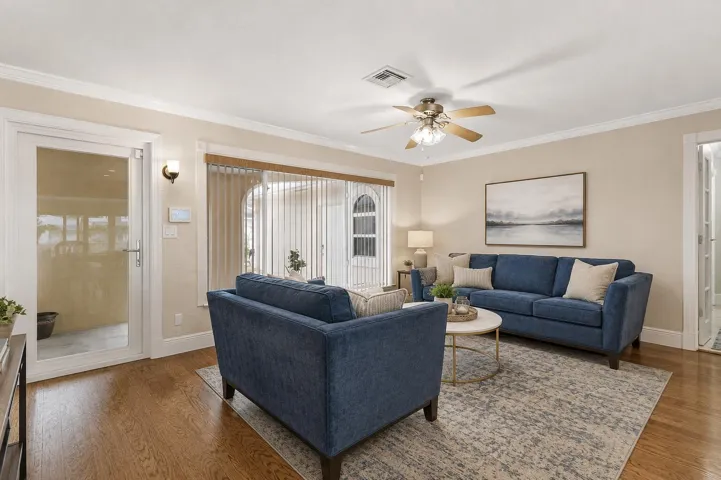 Virtually Staged Living Room