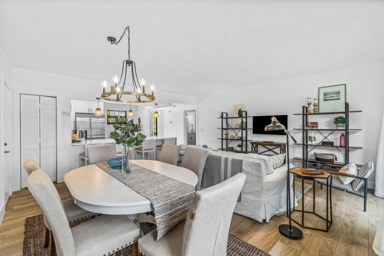 Dining and living area