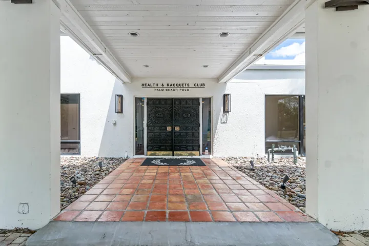 Entrance to fitness center