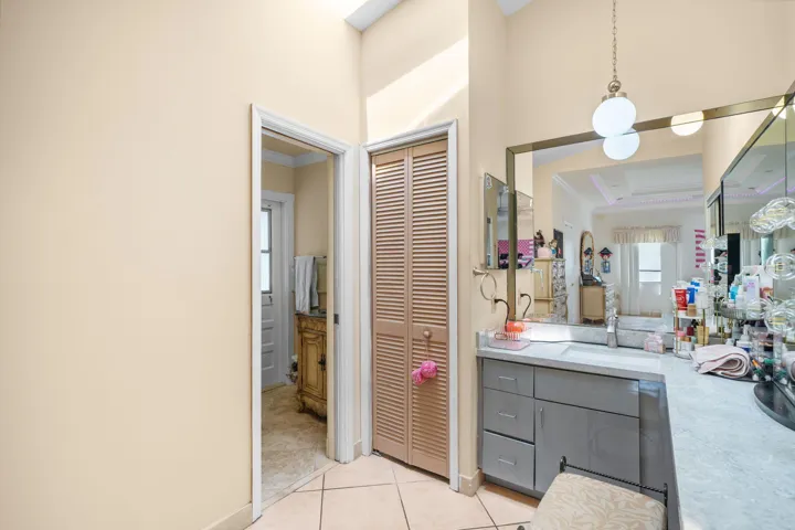 Primary Bed Changing Area Vanity