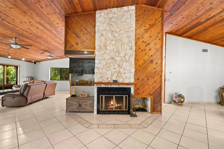 Wood Burning Fireplace