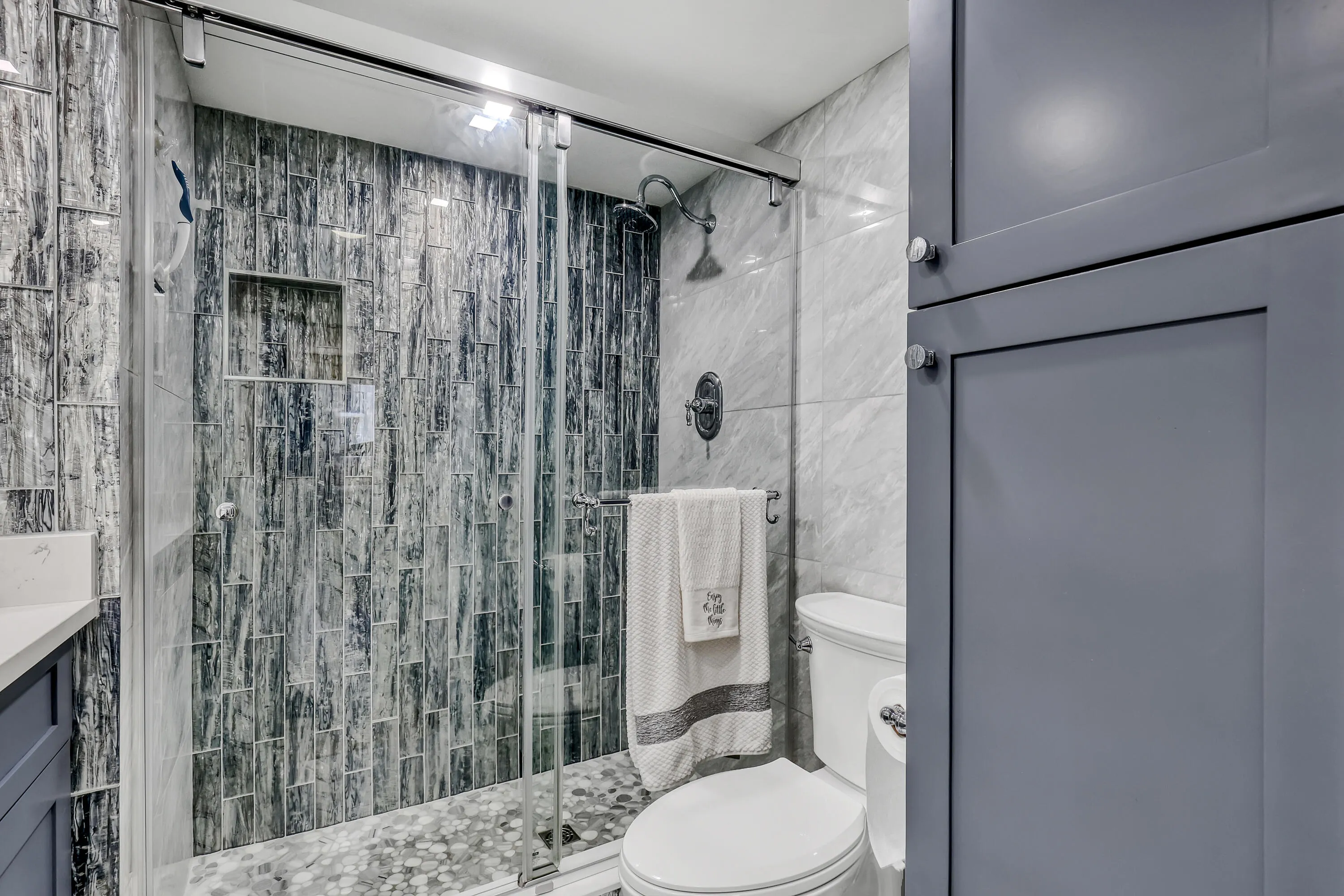 Primary walk in shower
