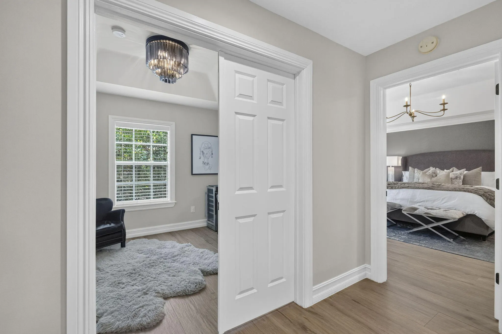4th bedroom with french doors