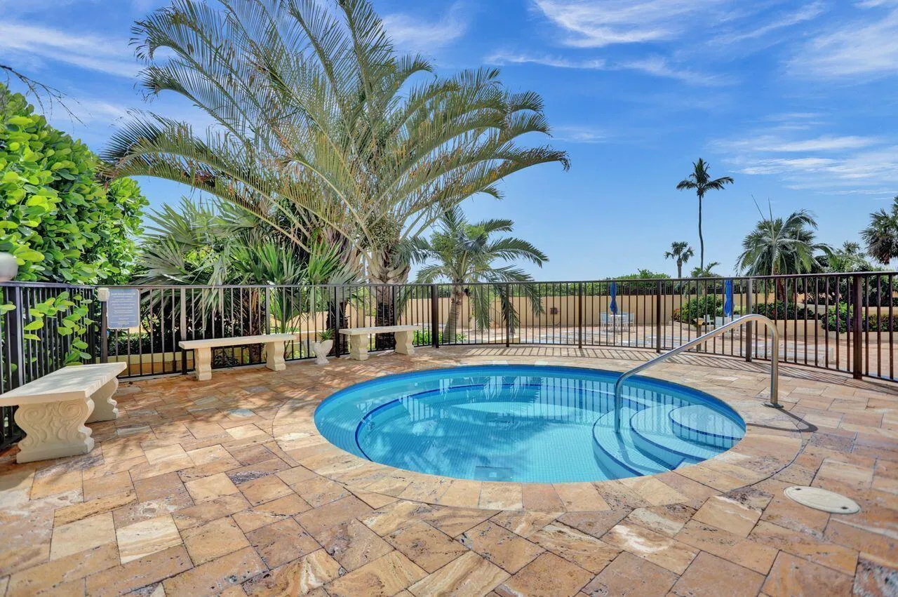 Spa right off the patio