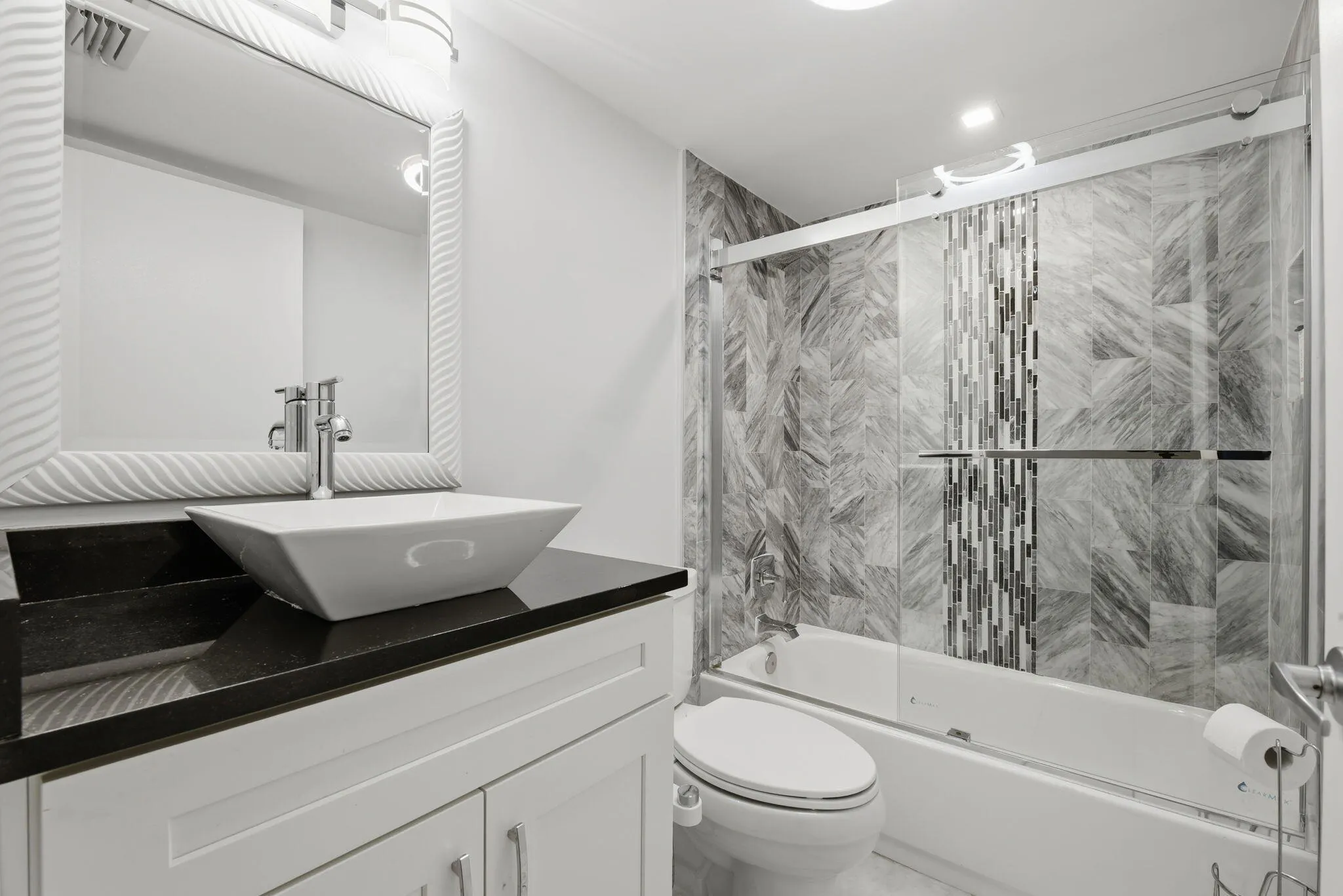 Beautifully updated second bathroom