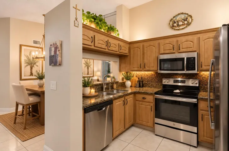 Updated Kitchen with Pass Through to dining room