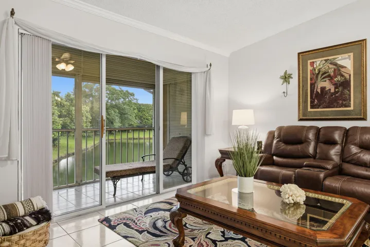 Beautiful water view of the lake from family room