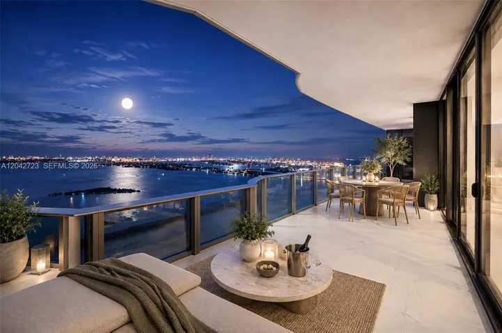 Balcony Evening - Staged