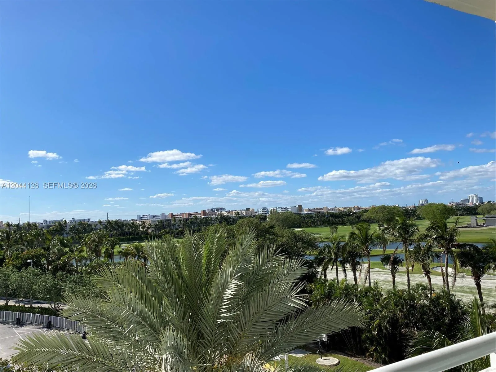 Lake and golf view from balcony