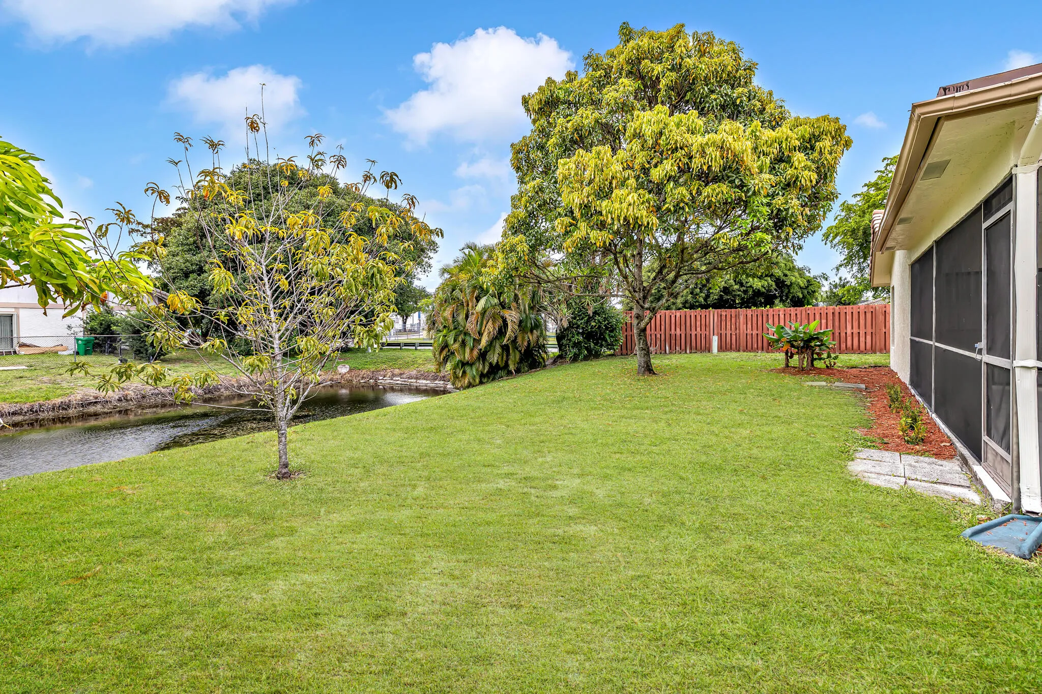PEACEFUL SETTING-BACK YARD VIEW