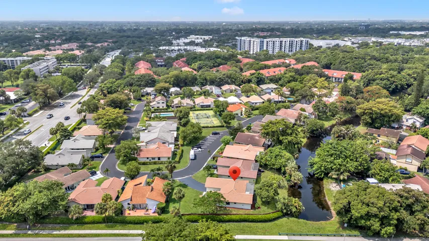 AERIAL VIEW LOOKING SOUTH- X MARKS THE HOUSE
