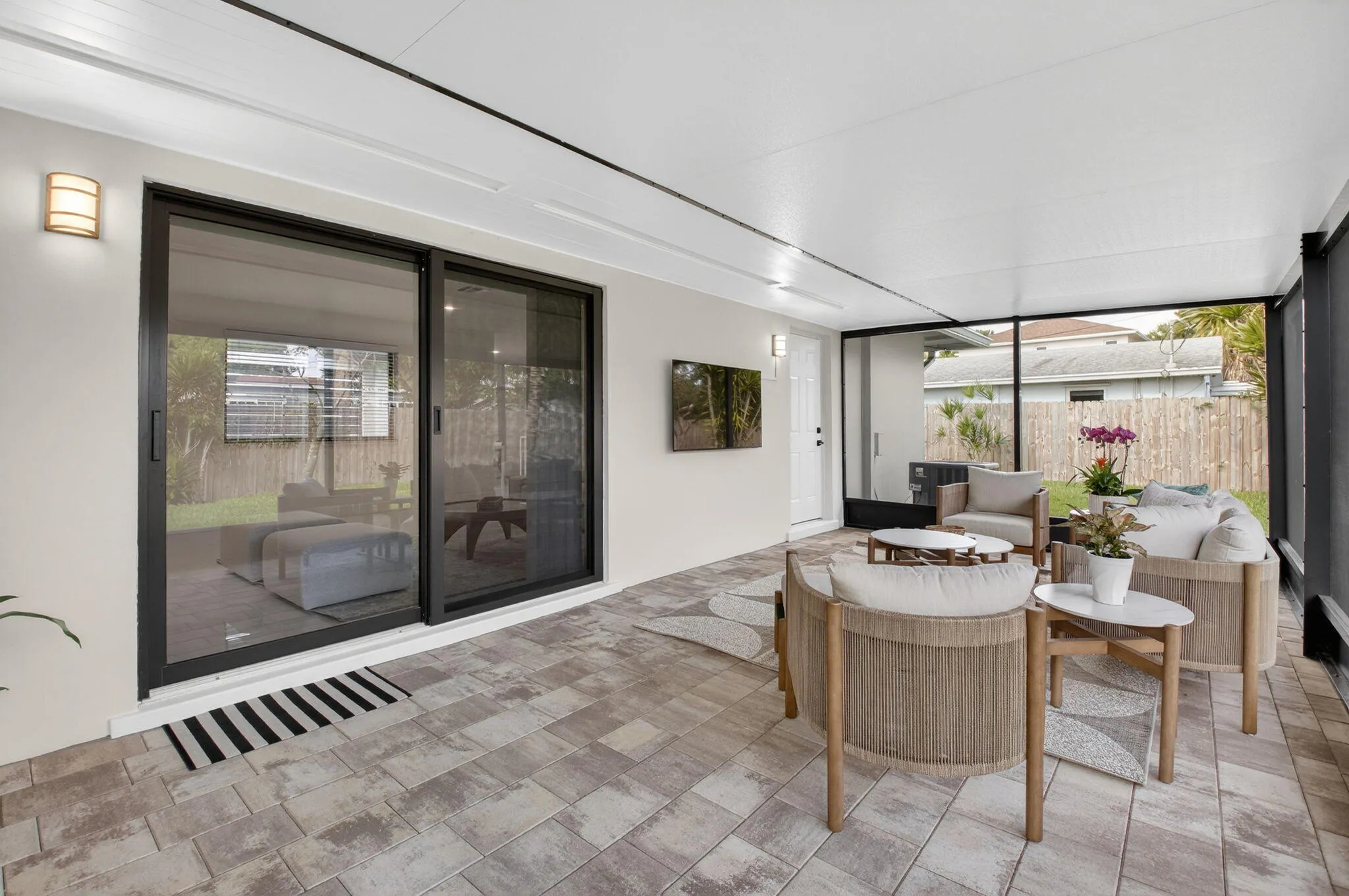 Screened patio
