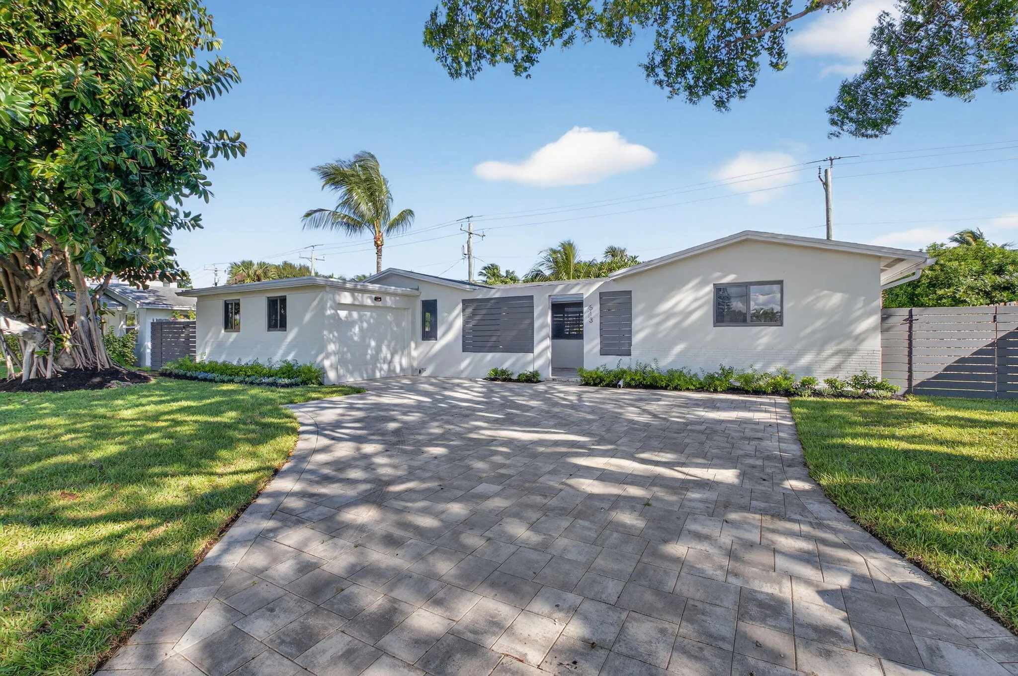 One story renovated home