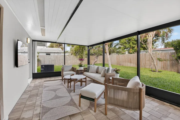 Screened in patio