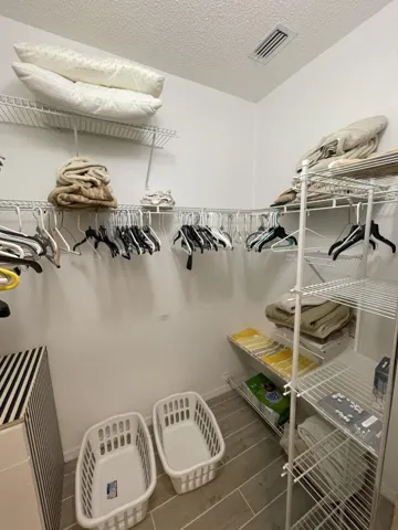 Primary closet