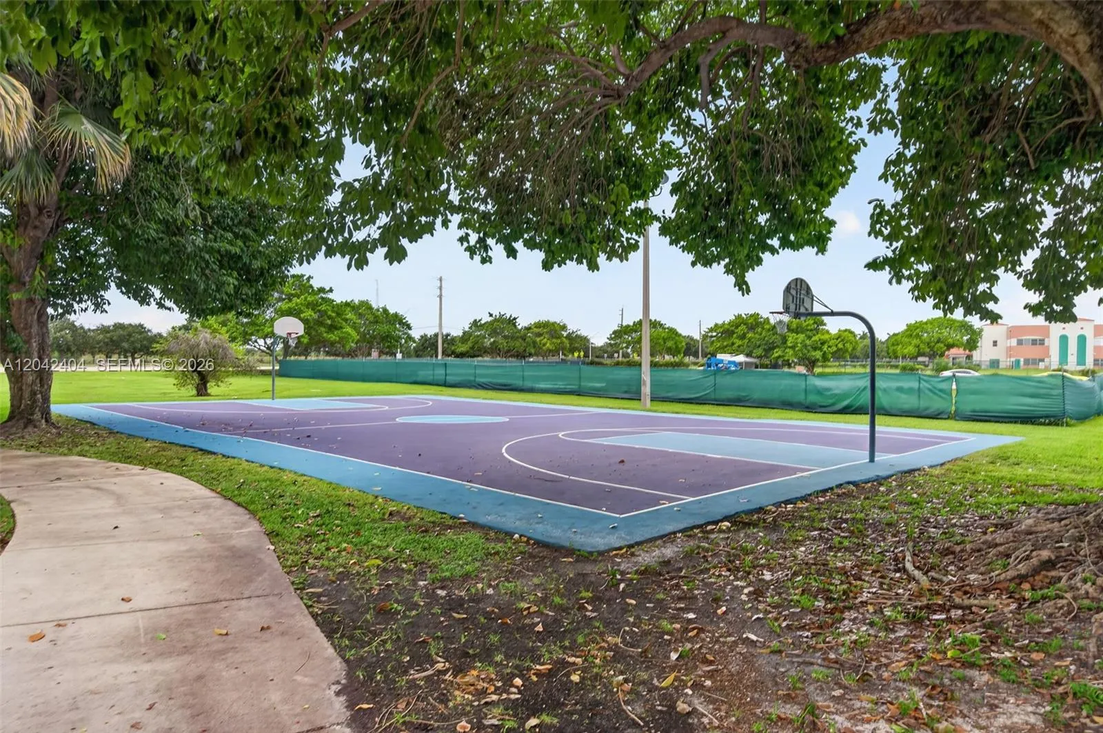 Basketball court.