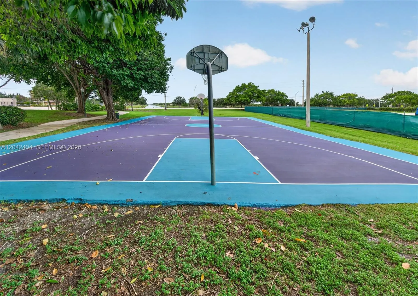 Basketball court.