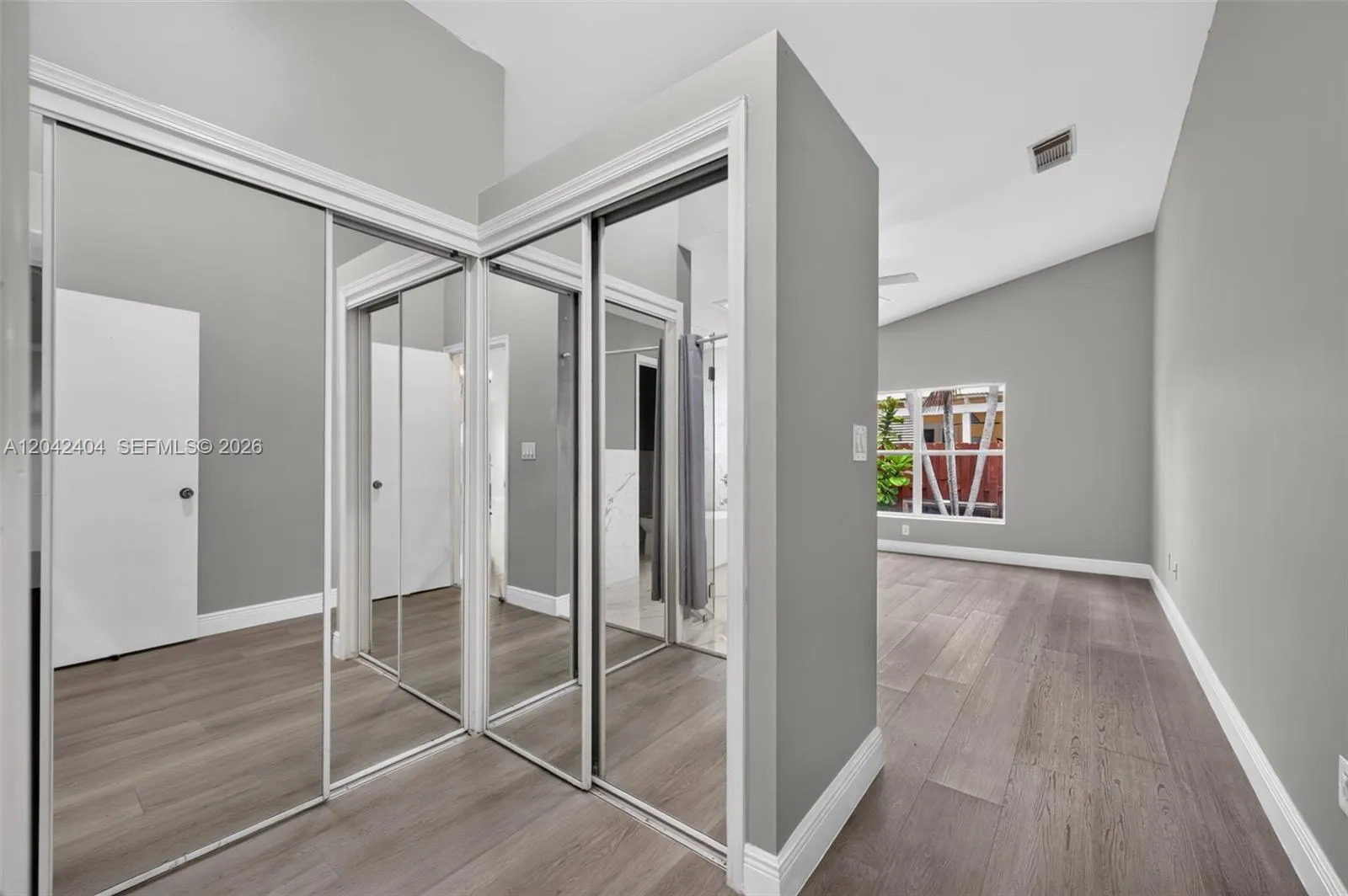 Primary closets.