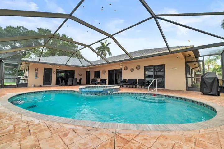 pool view with spa
