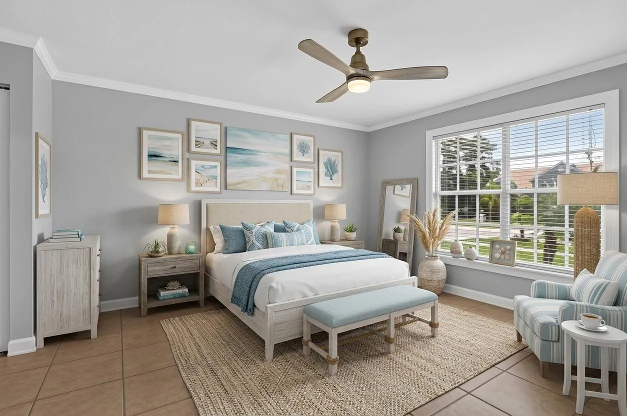 AI Staged Primary Bedroom