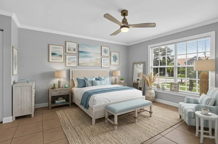 AI Staged Primary Bedroom