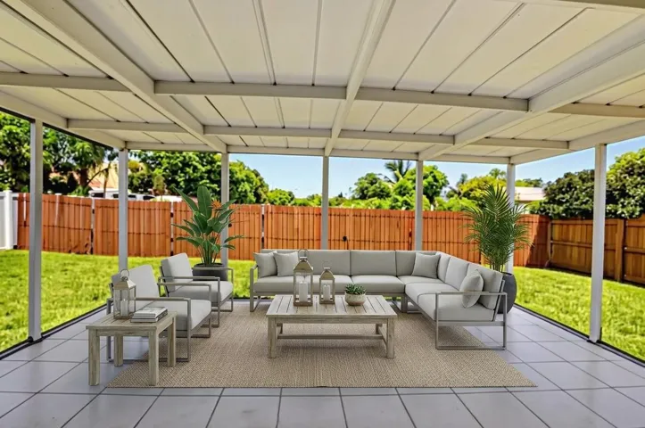 AI Staged Patio