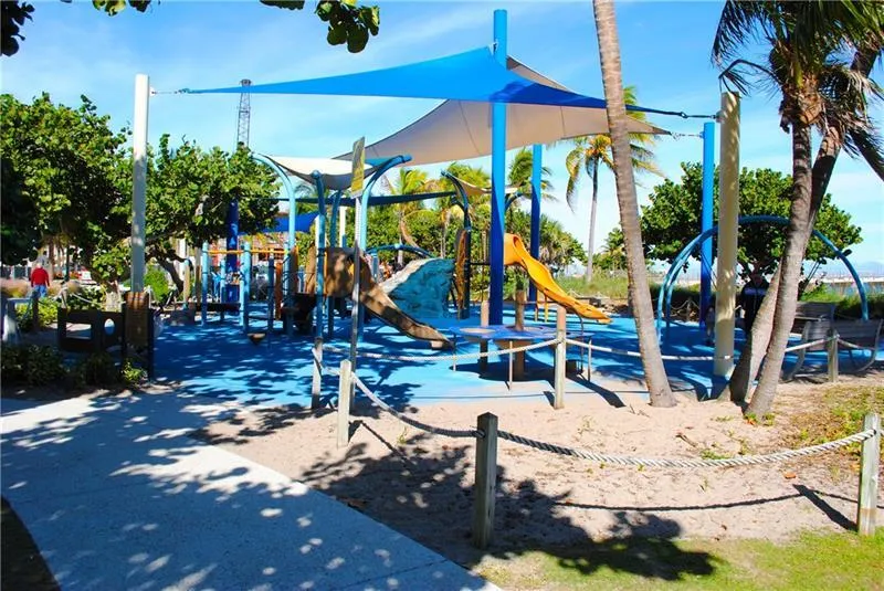 Pompano Beach playground on the beach