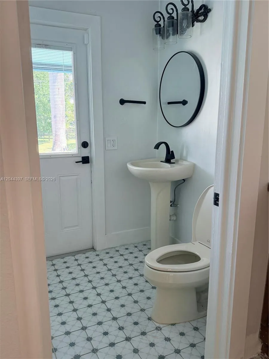Bathroom 1 on ground floor with exterior door