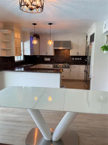 Kitchen and living room area