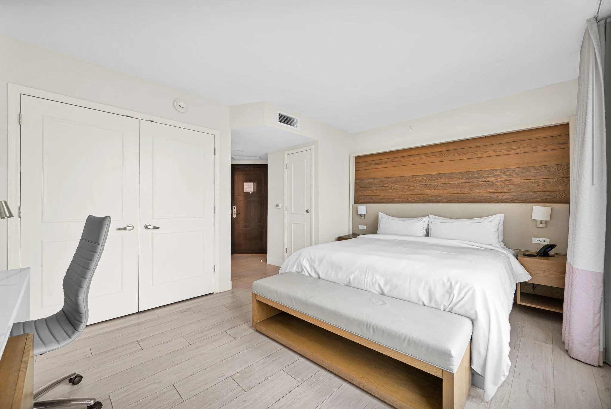 A Unit 2nd Bedroom with King Bed