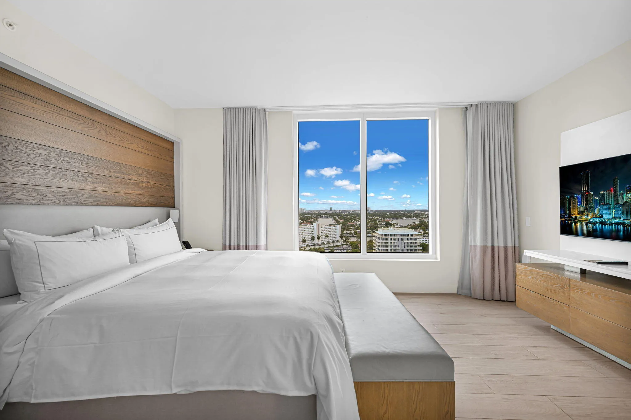 A Unit 2nd Bedroom with King Bed