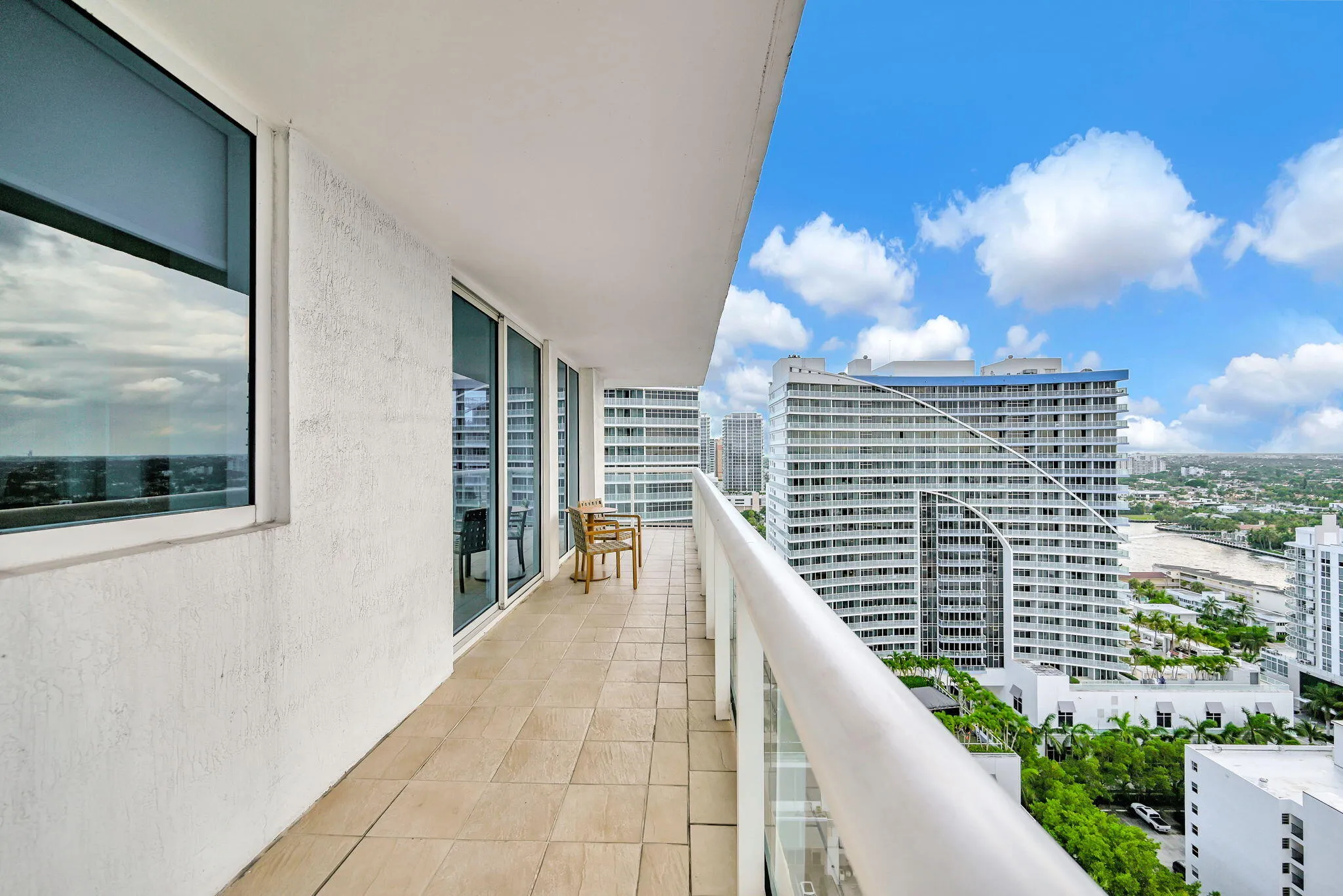 West facing Balcony