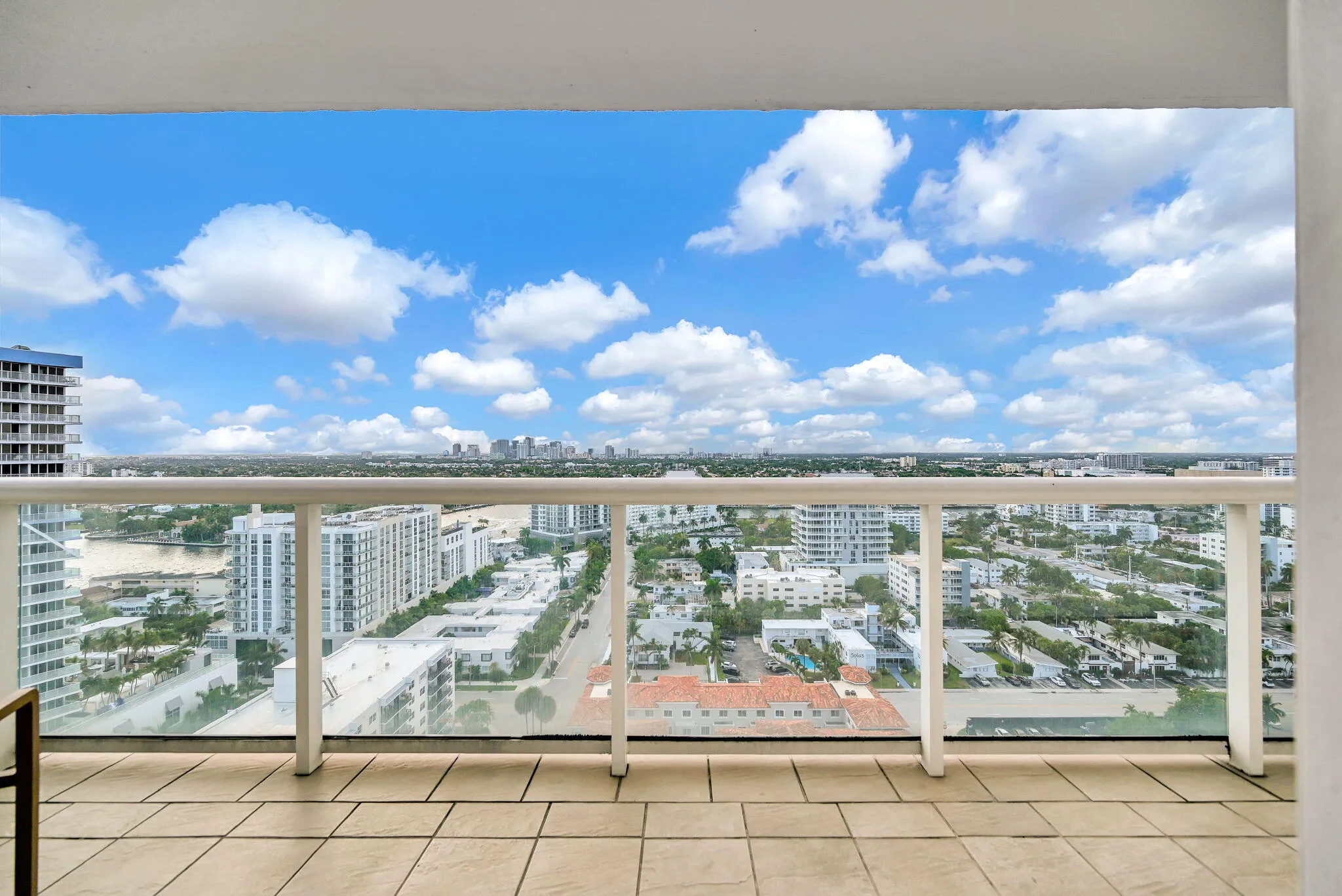 West facing Balcony