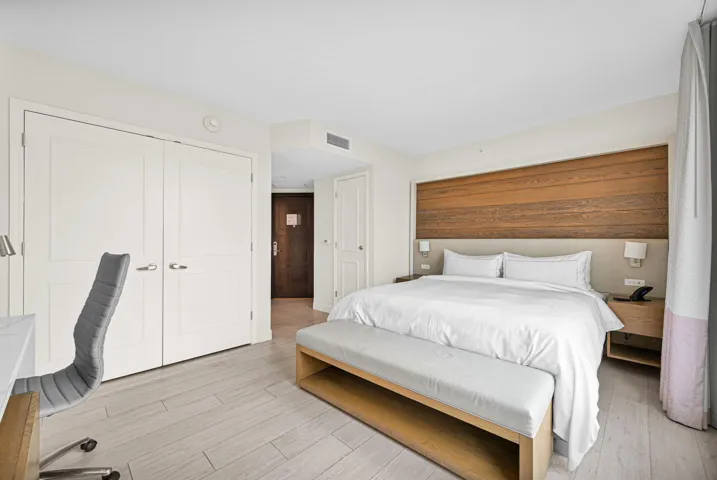 A Unit 2nd Bedroom with King Bed