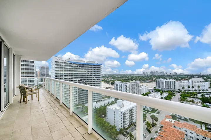 West facing Balcony