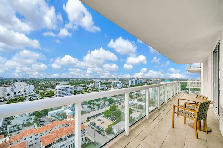West facing Balcony