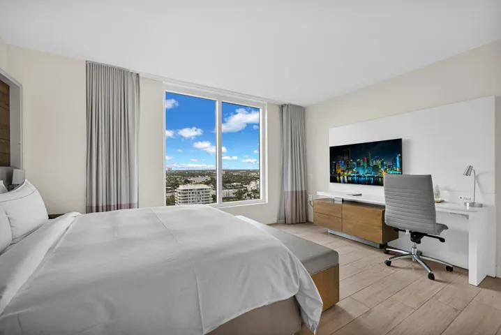 A Unit 2nd Bedroom with King Bed