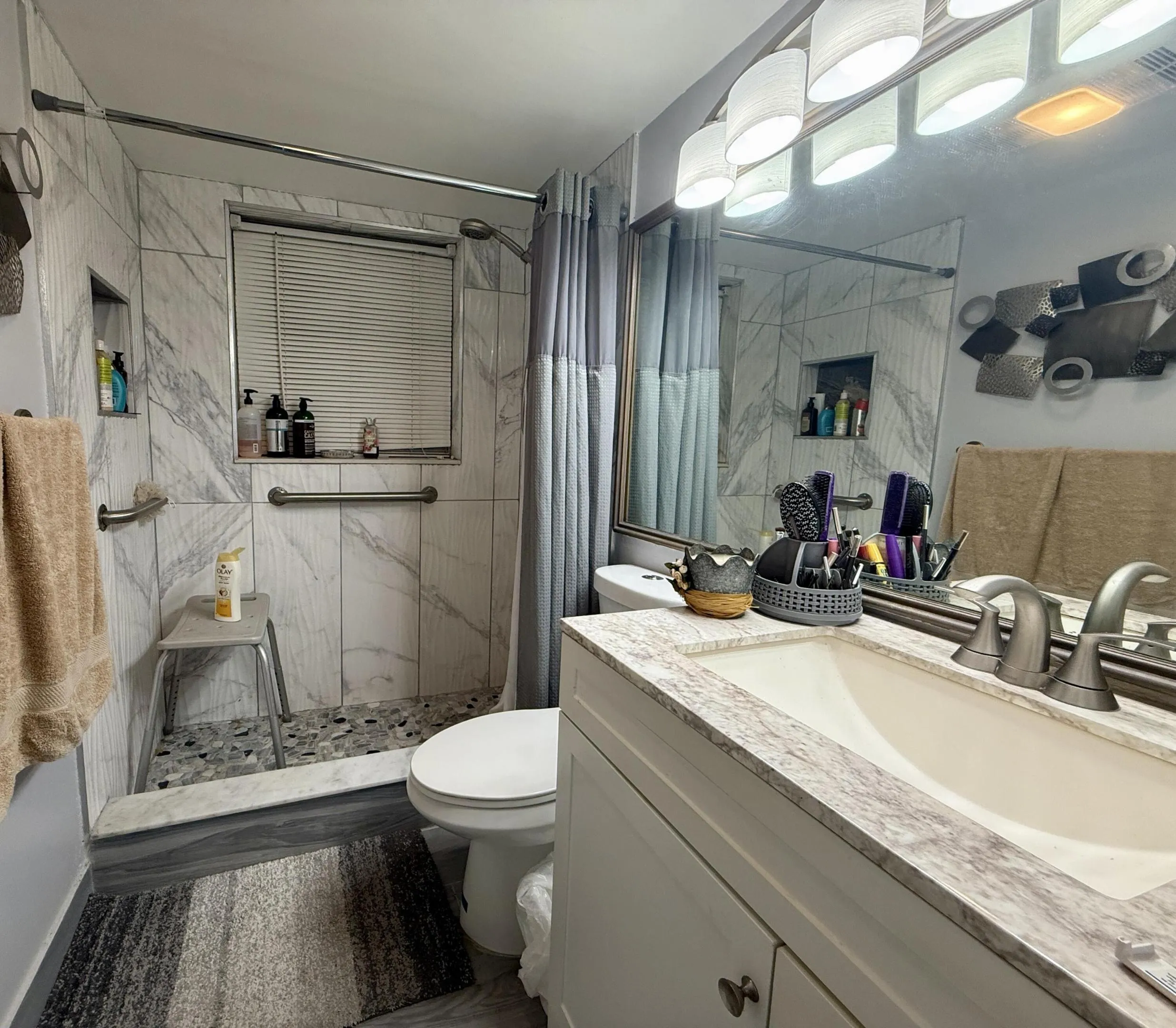 Updated Full Bath With Step-In Shower