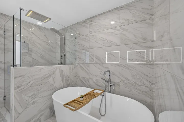 Separate spa tub