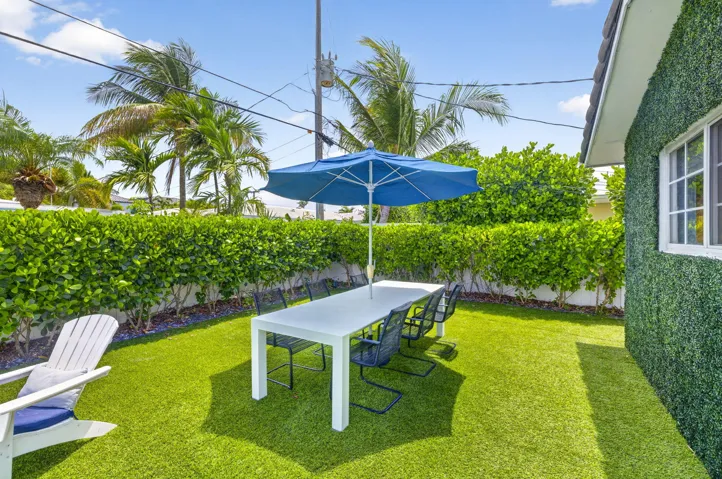 Beautiful turf lawn