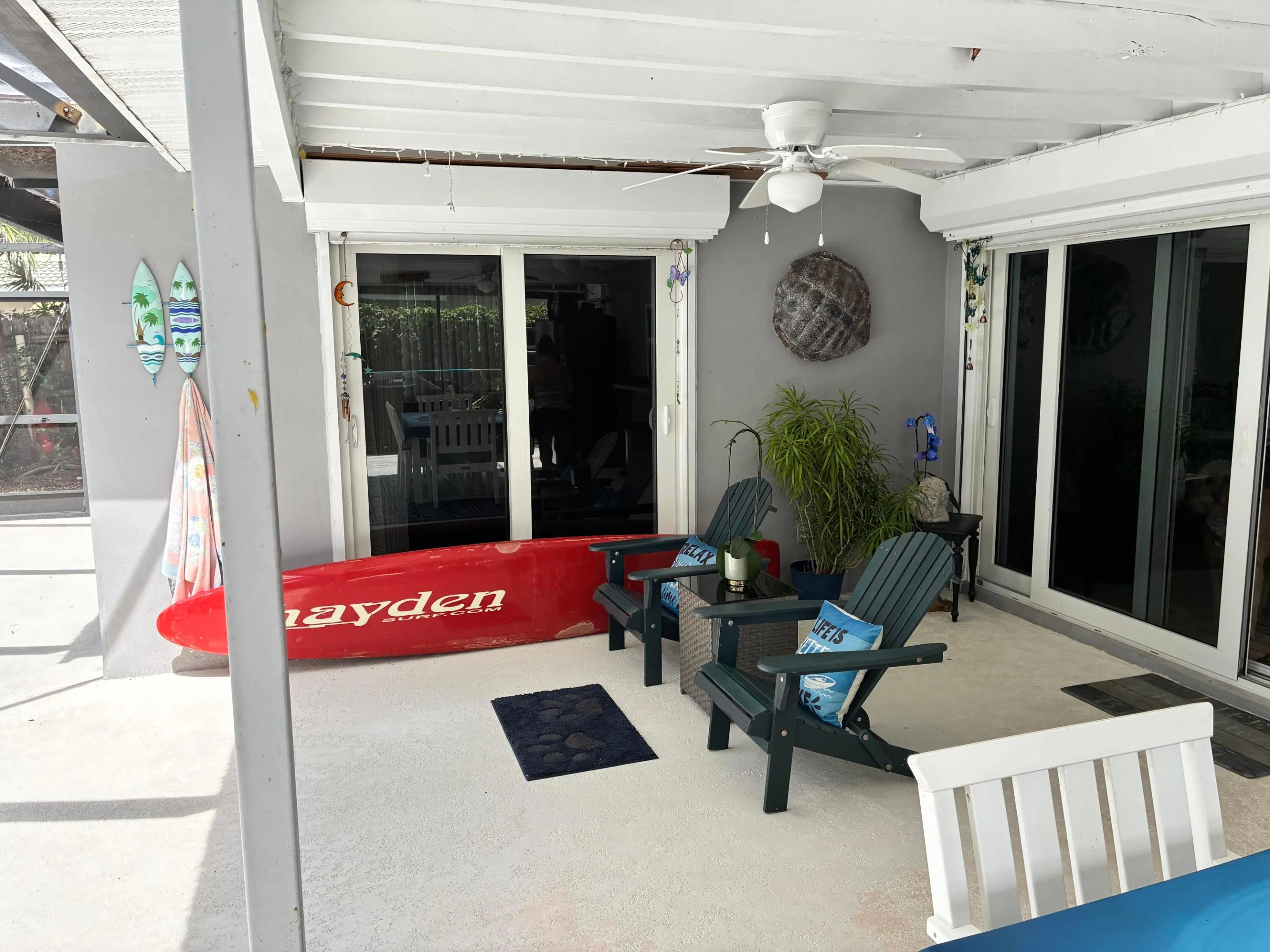 Pool area deck