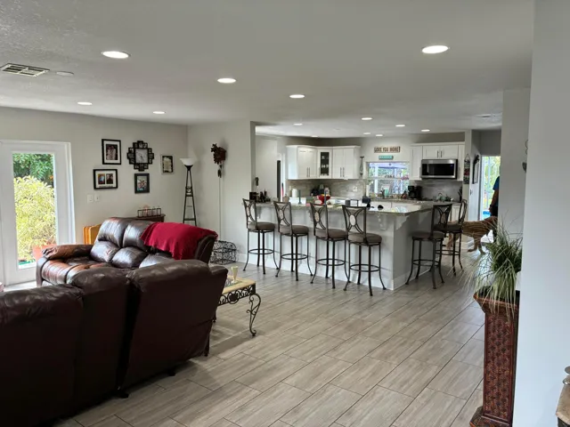 Living room to kitchen