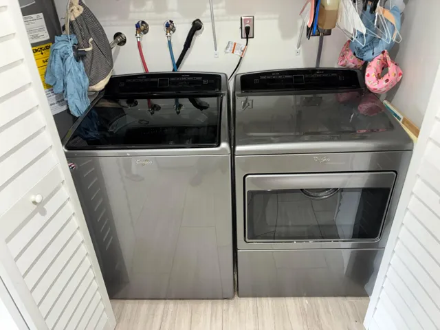 New washer and drier
