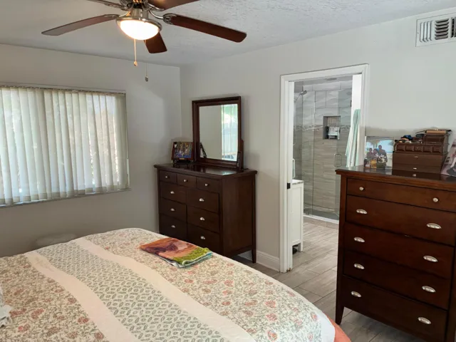 Master bedroom to bathroom