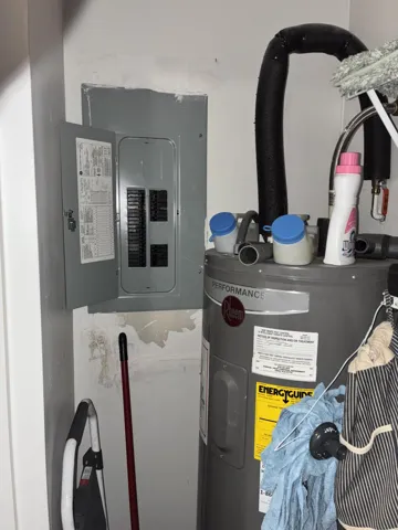 New water heater, and new electrical panel