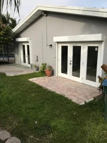 Side patio from living room