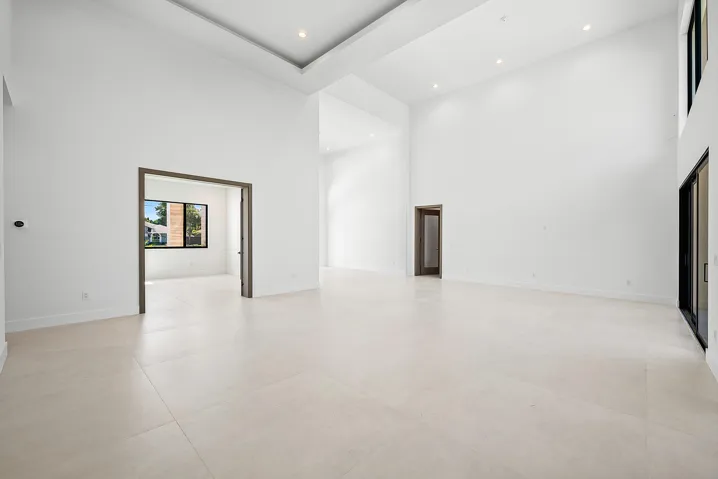 Living room looking towards office